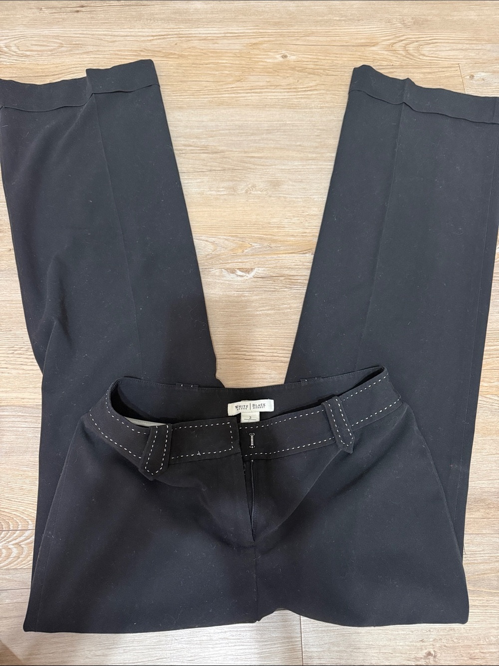 White House Black Market Black Tailored Dress Trousers